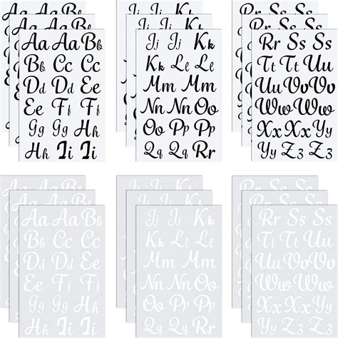 18 Sheet Iron Letters Iron On Letters Cursive Heat Transfer