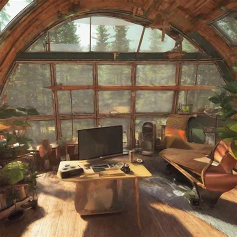 DISEALPUNK SOLARPUNK OPEN CONCEPT CABIN