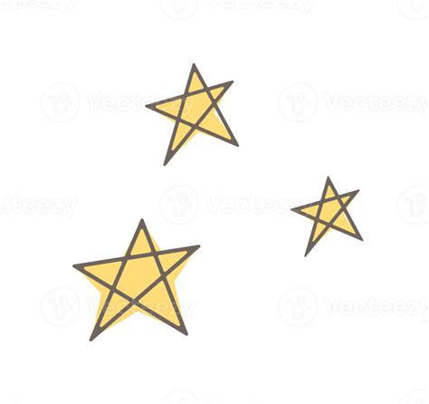 pastel stars doodle 12664732 PNG