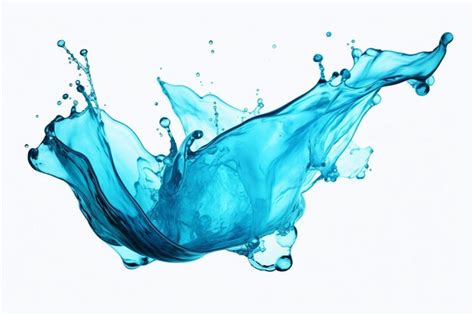 Vibrant Aqua Splash Design Premium Ai Generated Image
