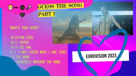 Eurovision Guess The Song By The Emojis Part Youtube