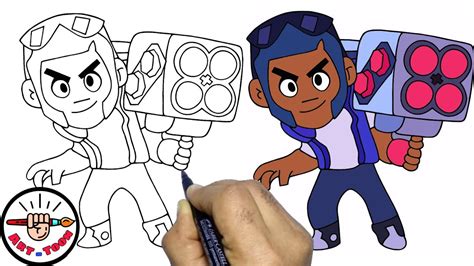 How To Draw Brock From Brawl Stars Step By Step Easy YouTube