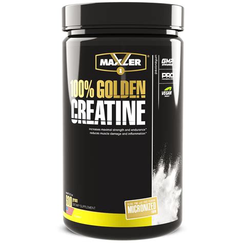 Maxler 100% Golden Creatine 600g - Micronized Monohydrate Powder for ...