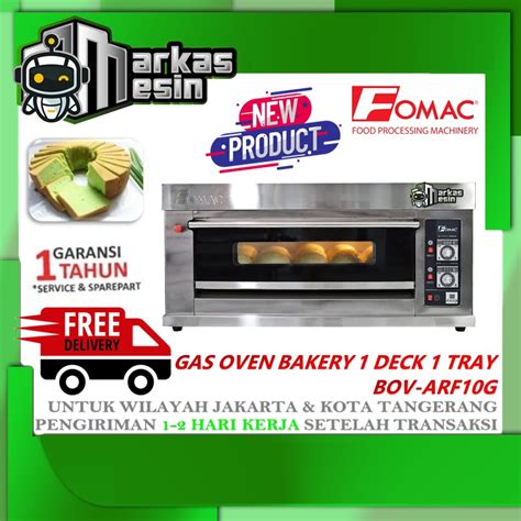 Jual Gas Oven Roti 1 Deck 1 Tray Pemanggang Roti BOV ARF10G FOMAC