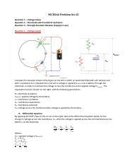 Problem Set 2 Pdf MCB166 Problem Set 2 Question 1 Voltage Clamp