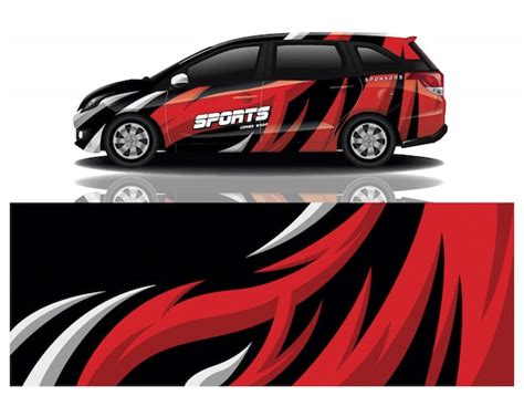 Premium Vector Car Decal Wrap Design
