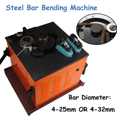 Electric Hydraulic Steel Bar Bending Machine Open Up Mm Rebar