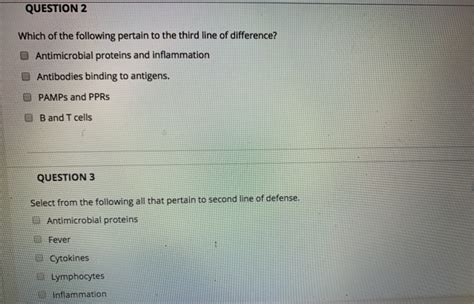 Solved Question Which Of The Following Pertain To The Chegg