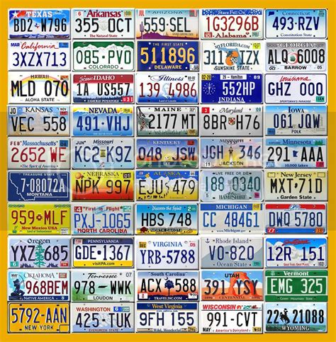 ALL 50 UNITED STATES LICENSE PLATES SET + BONUS - GREAT VALUE! | eBay