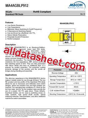 Ma Agblp Datasheet Pdf M A Technology Solutions Inc