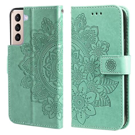 Per Samsung Galaxy S G Petal Flowers Pattern Embossing Pattern