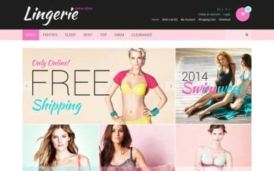 Free Lingerie Website Templates 3 Best Underwear Web Themes