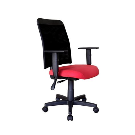 Cadeira Design Office Linha Conti Vermelho KaBuM