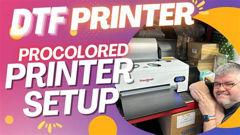 Setting Up My ProColored L1800 DTF Printer - YouTube