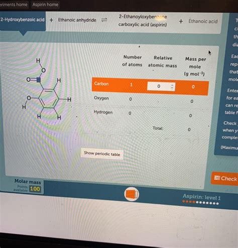 Solved Eriments Home Aspirin Home Hydroxybenzoic Acid Chegg