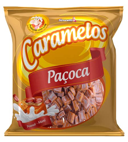 Bala De Caramelo Sabor Amendoim 500g Simonetto Doceria TendTudo