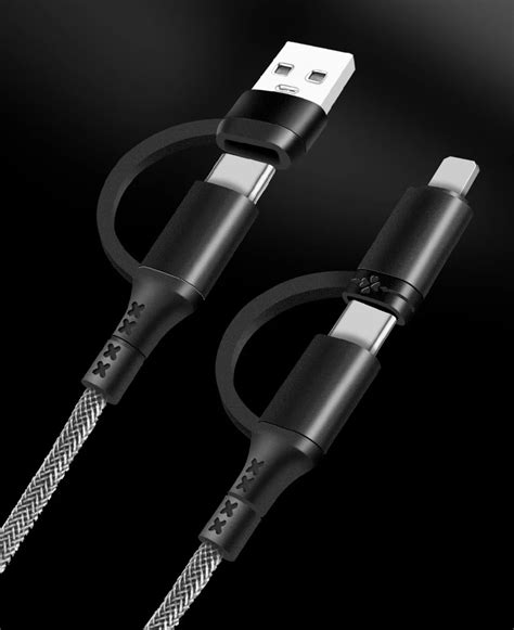 1m 4in1 4 In 1 Type C Pd 60w Usb C Fast Charging Universal Cable 4 In 1 Multi Function Phone