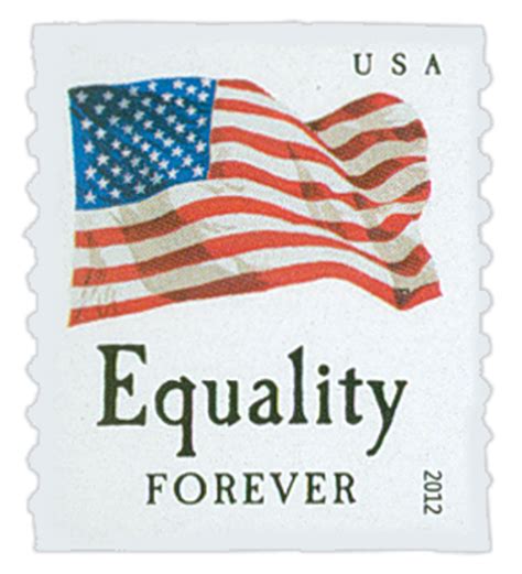 4633 2012 First Class Forever Stamp Flag And Equality Ashton Potter Mystic Stamp Company