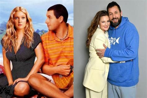 Drew Barrymore e Adam Sandler se reencontram como se fosse a 1ª vez