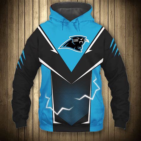 Carolina Panthers Hoodie lightning graphic gift for men -Jack sport shop