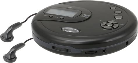 Gpx Pc332b Portable Cd Player With Anti Skip Protection Fm Radio And