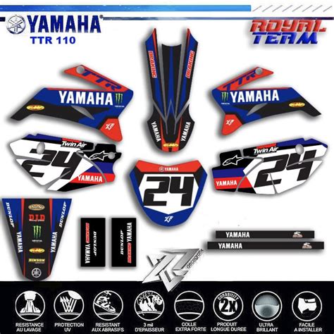 Decografix Vous Propose Un KIT DECO Moto YAMAHA Enfant TTR110 ROYAL