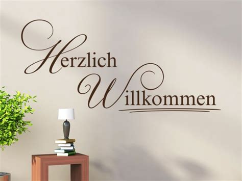 Herzlich Willkommen Wandtattoo Von KLEBEHELD DE