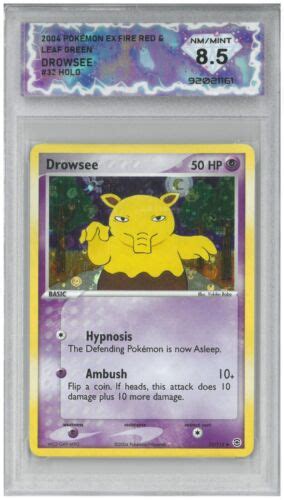 Pok Mon Ex Fire Red Leaf Green Drowsee Holo Dsg Nm