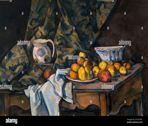 Still Life With Apples And Peaches Paul Cezanne Circa National