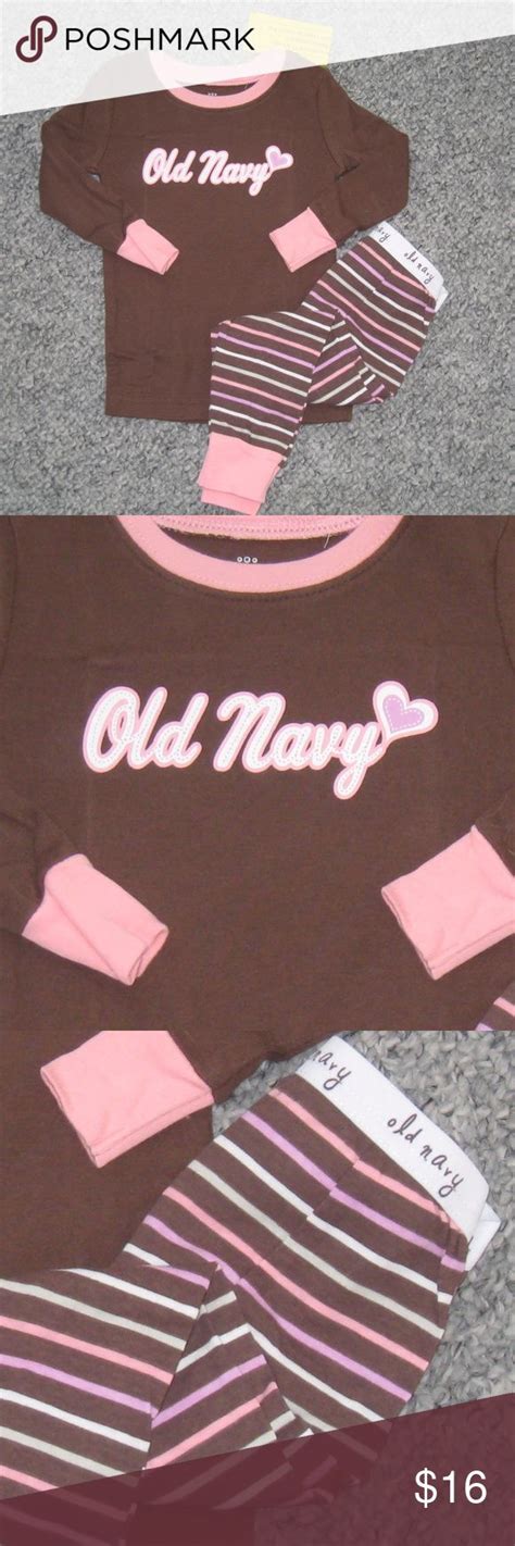 Old Navy Girls Pajamas Pink Brown Winter 4T NEW! | Girls pajamas, Old ...