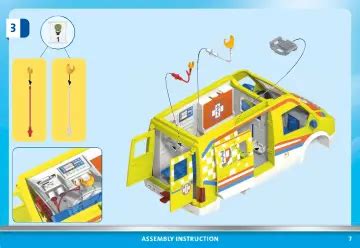 Abapri Playmobil Ambulance Avec Effets Lumineux Et Sonore