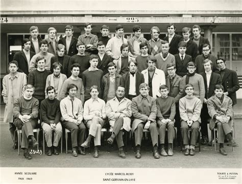 Photo De Classe Terminal De 1968 Lycee Marcel Roby Copains Davant