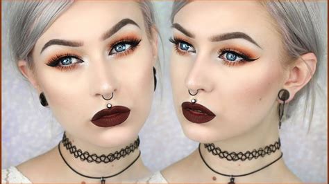 90s Grunge Glam Autumn Leaves Makeup Evelina Forsell Youtube