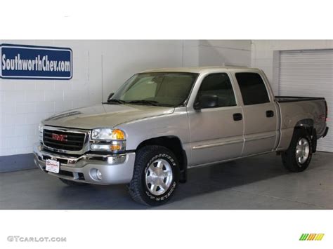 2004 Silver Birch Metallic Gmc Sierra 1500 Sle Crew Cab 4x4 32856237