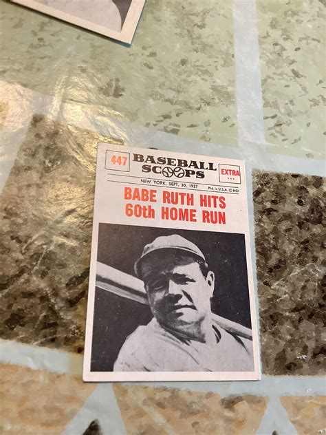 1961 Nu Cards Baseball Scoops 447 Babe Ruth For Sale Online EBay