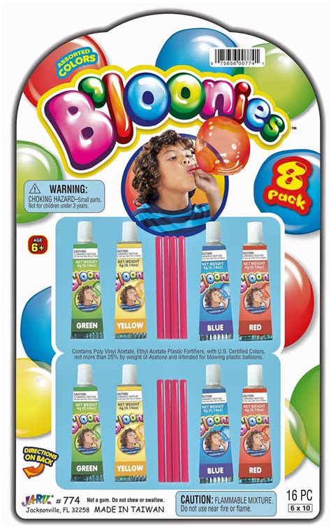 Buy Ja Rubloonies Magic Plastic Bubbles Balloons Variety Pack 8 Tubes