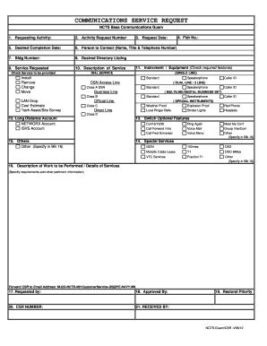 Fillable Online Public Navy CSR FORM FY12 V01 Xls Fax Email Print