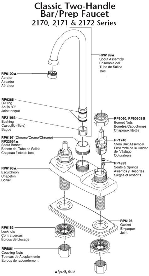 Kitchen Faucet Parts Diagram Price Pfister Kitchen Faucet Parts