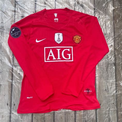 Nike Shirts Ronaldo 7 20708 Manchester United Ucl Red Longsleeve