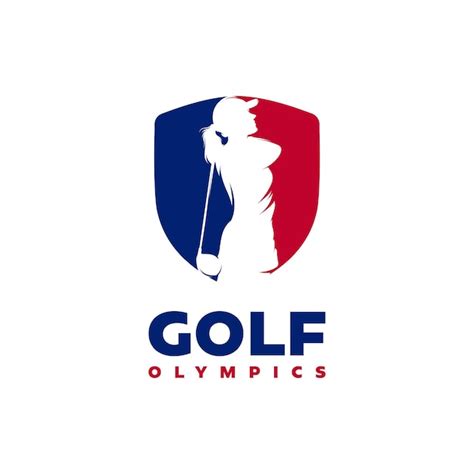 Plantilla de diseño de logotipo de golf sport Vector Premium