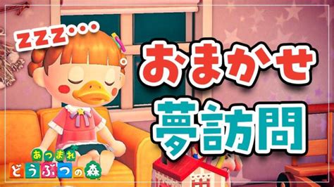 【あつ森】2年ぶりにおまかせ夢見します🛌💤みんなの島にいけるかな！？【あつまれどうぶつの森】 あつまれどうぶつの森