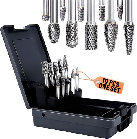 Amazon Carbide Burr Set Shank Pcs Double Cut Carbide Rotary