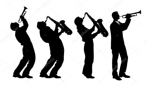 Silhouette Of Jazz Musician Stock Vector By ©matc 24787335