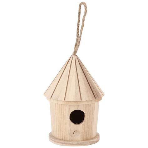 Atyhao Nichoir En Bois Maison D Oiseau En Bois Diy Nid Suspendu En