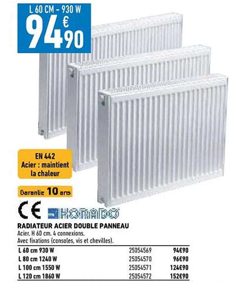 Promo Radiateur Acier Double Panneau Chez Brico Cash ICatalogue Fr