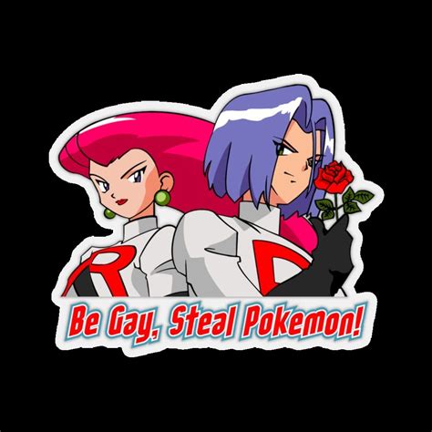 Pokemon Be Gay Steal Pokemon Sticker Etsy