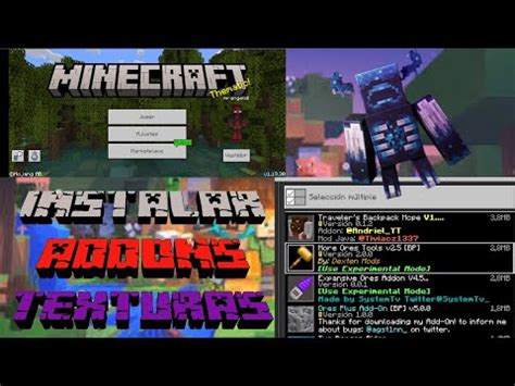 C Mo Instalar Mods Addons Y Texturas En Minecraft Pe Bedrock Todas Las