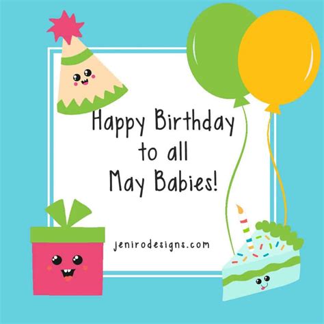 Happy Birthday May Kids • Jeni Ro Designs