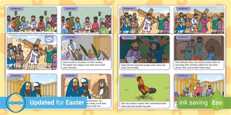 Eyfs Easter Story Sequencing Cards Teacher Made Twinkl In 2023 Easter Story Sequencing