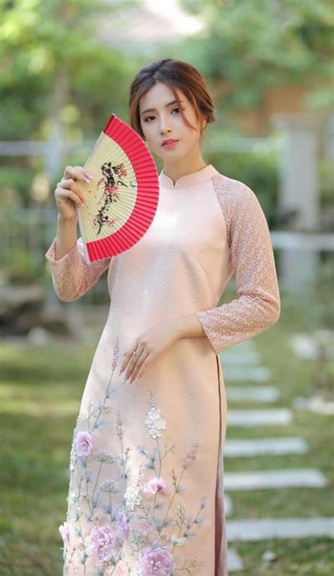 Pin by Ngọc Quan Dư on ÁO DÀI MÀU Nude Ao dai Fashion Dress
